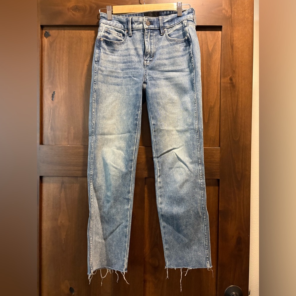White House Black Market Light Blue Straight Leg Jeans